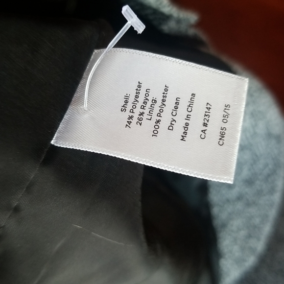 Talbots NWOT B/W herringbone blazer in lovely soft poly/rayon soft fabric, 1xp - Picture 8 of 9